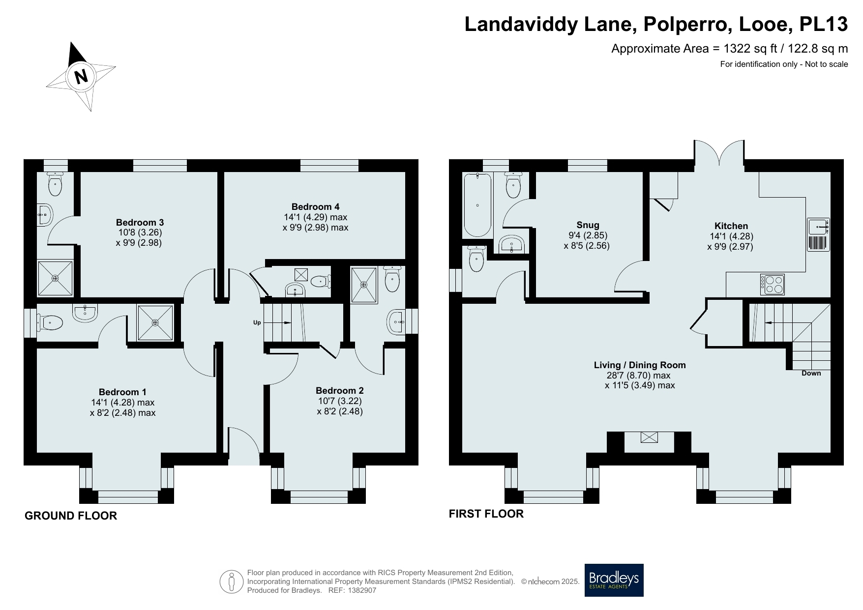 Repose Cottage Landaviddy Lane, Polperro Looe Cornwall, Looe floorplan