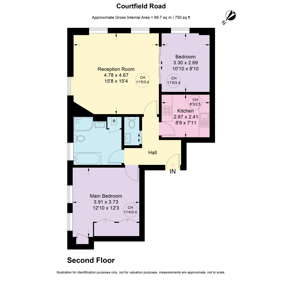 Courtfield Road, London floorplan