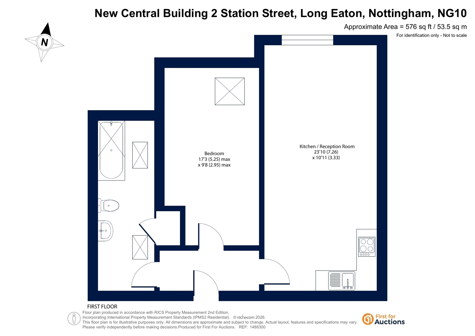Flat 11, New Central Building, 2, Station Street, Nottingham floorplan