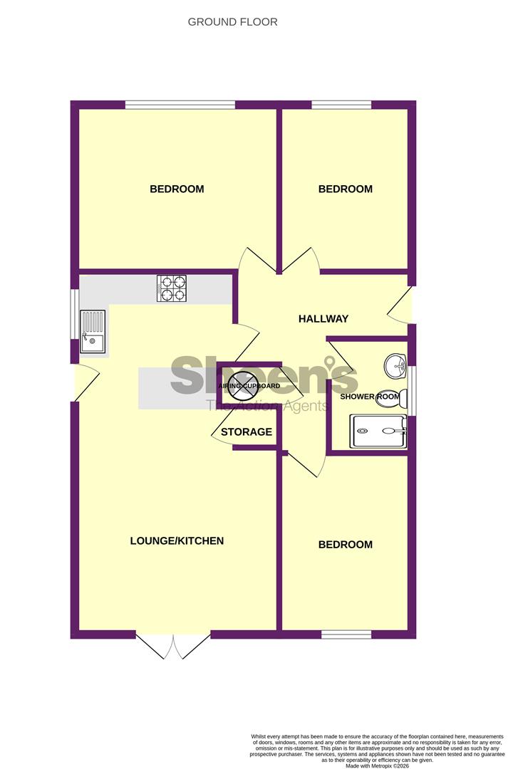 51, Laburnum Crescent, Kirby Cross floorplan