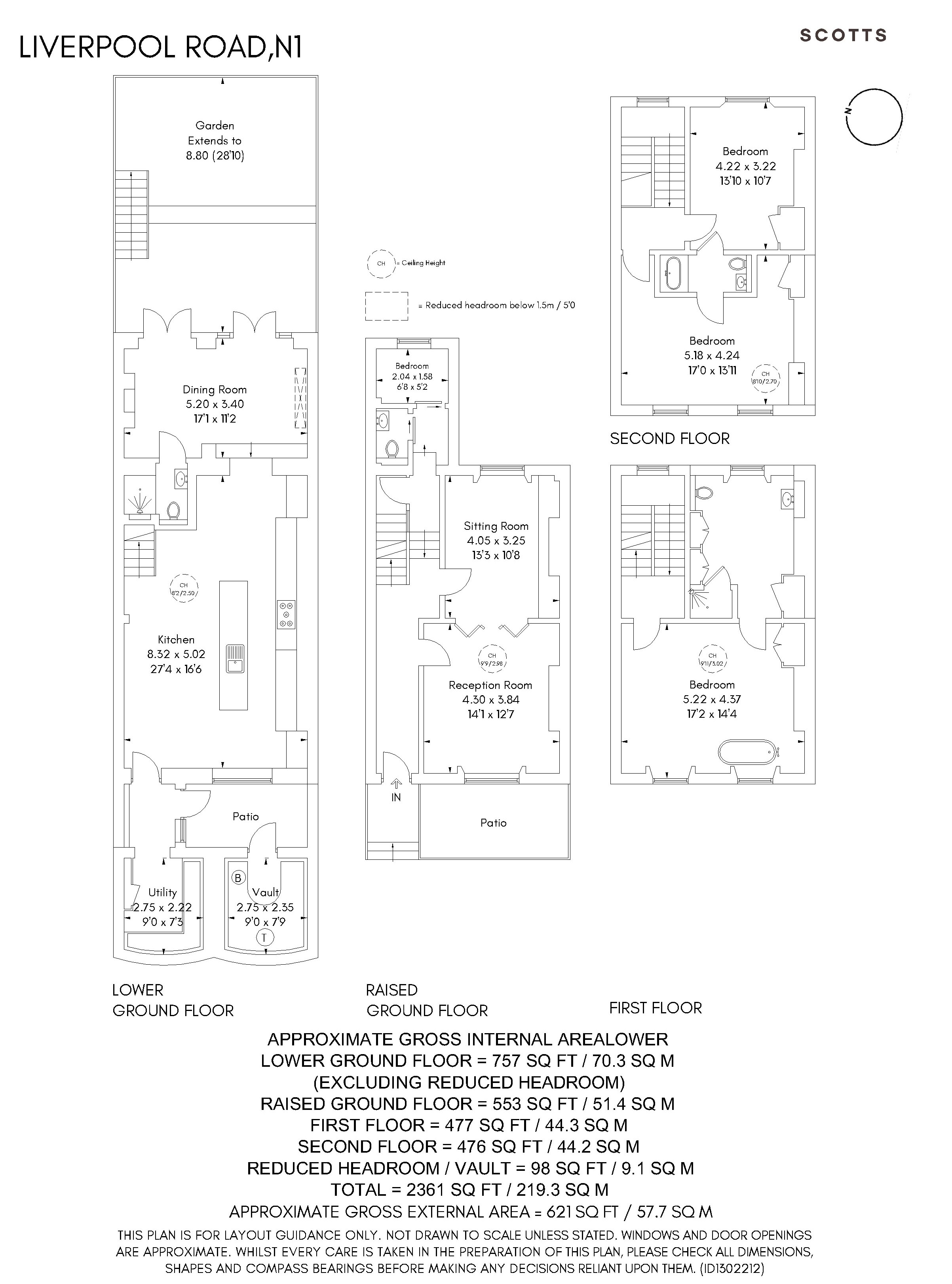 216, Liverpool Road, Islington floorplan