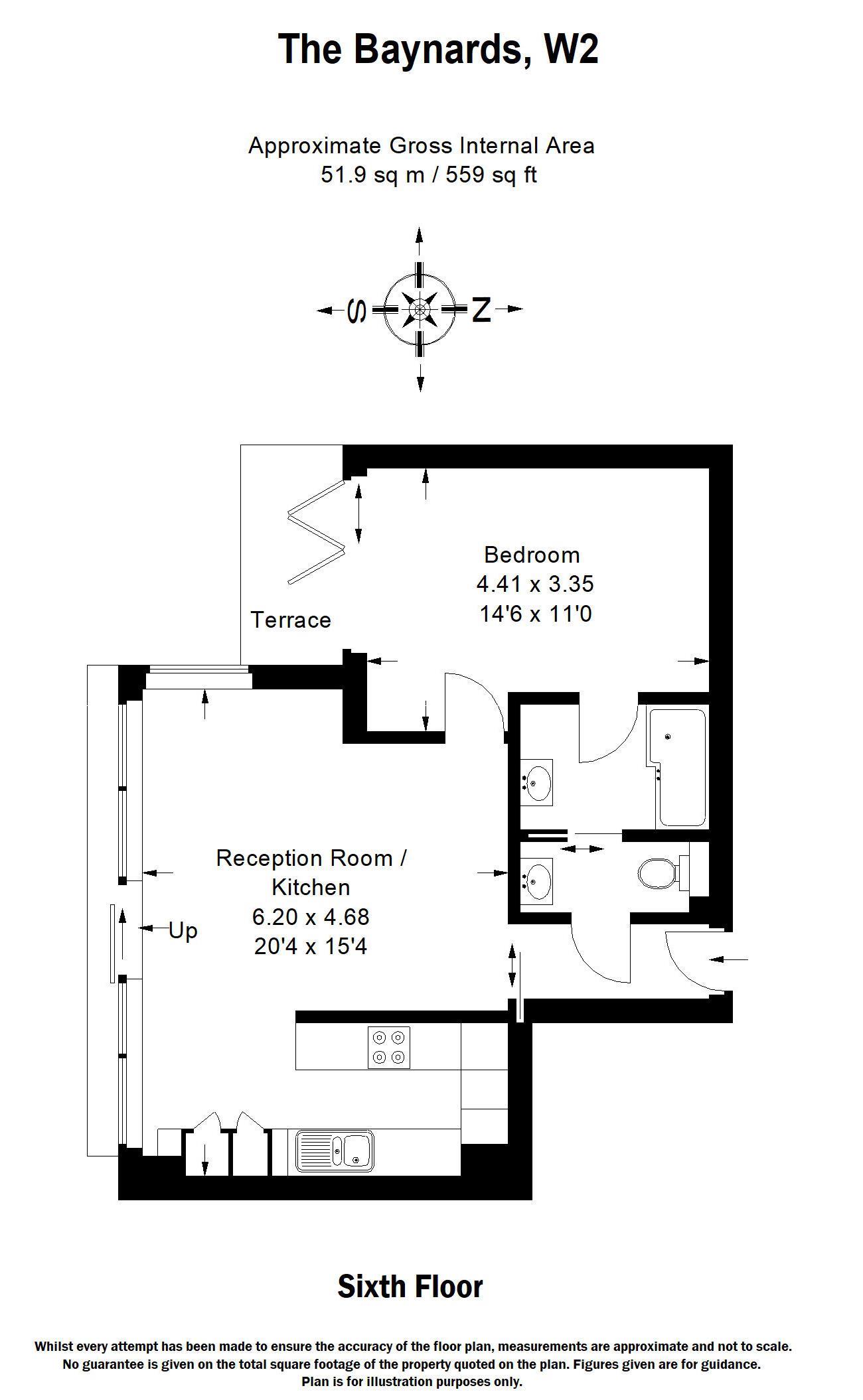 1 Bedrooms Flat to rent in The Baynards, Chepstow Place, London W2