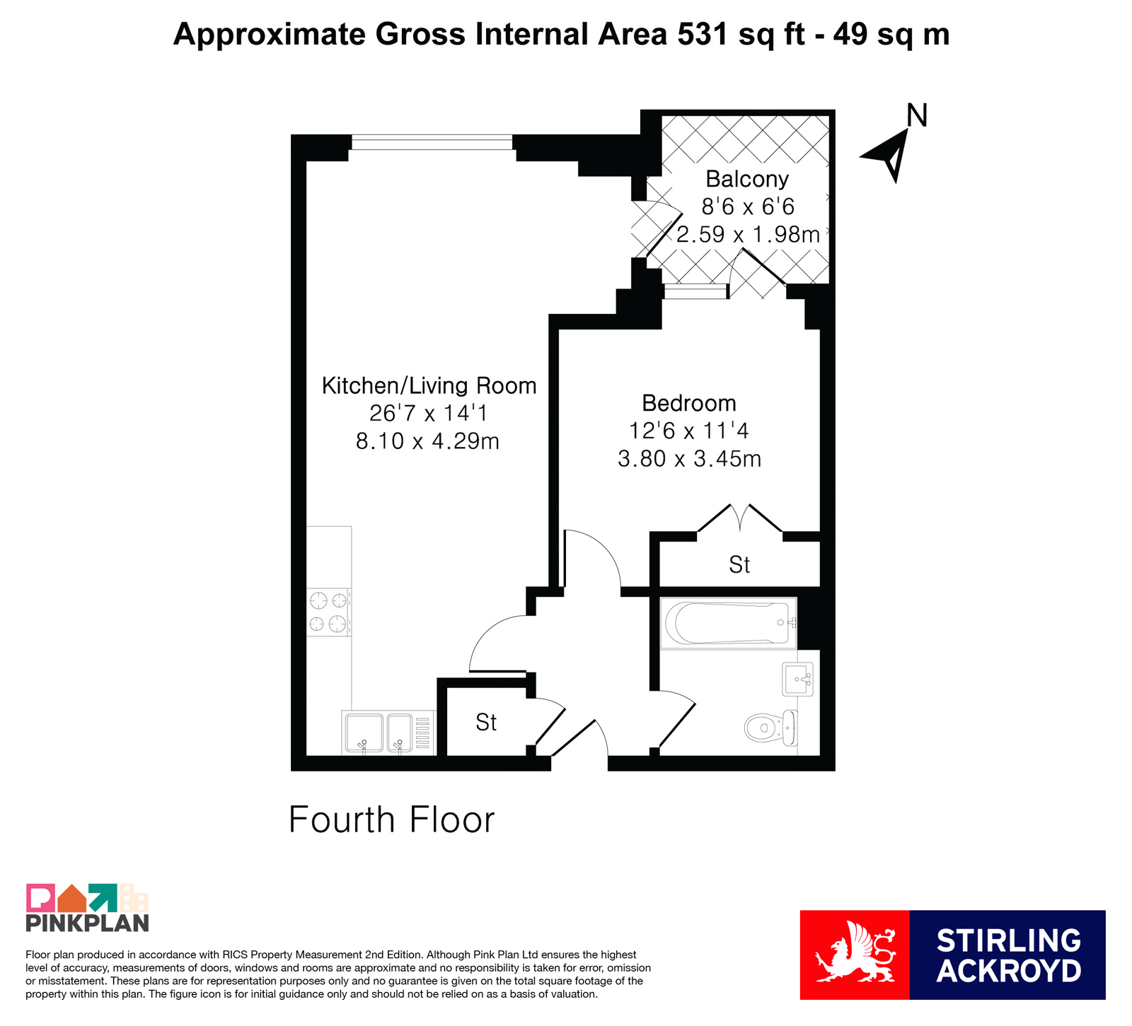 Flat 28, Ranton House, 1A, Commerce Road, Brentford floorplan