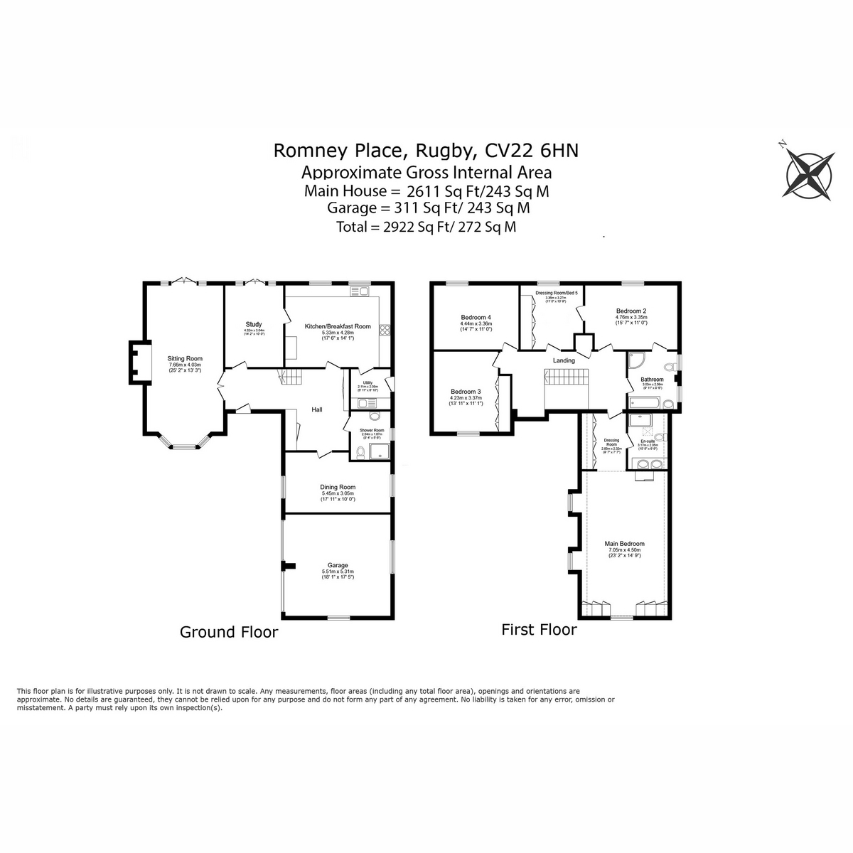 5, Romney Place, Rugby floorplan