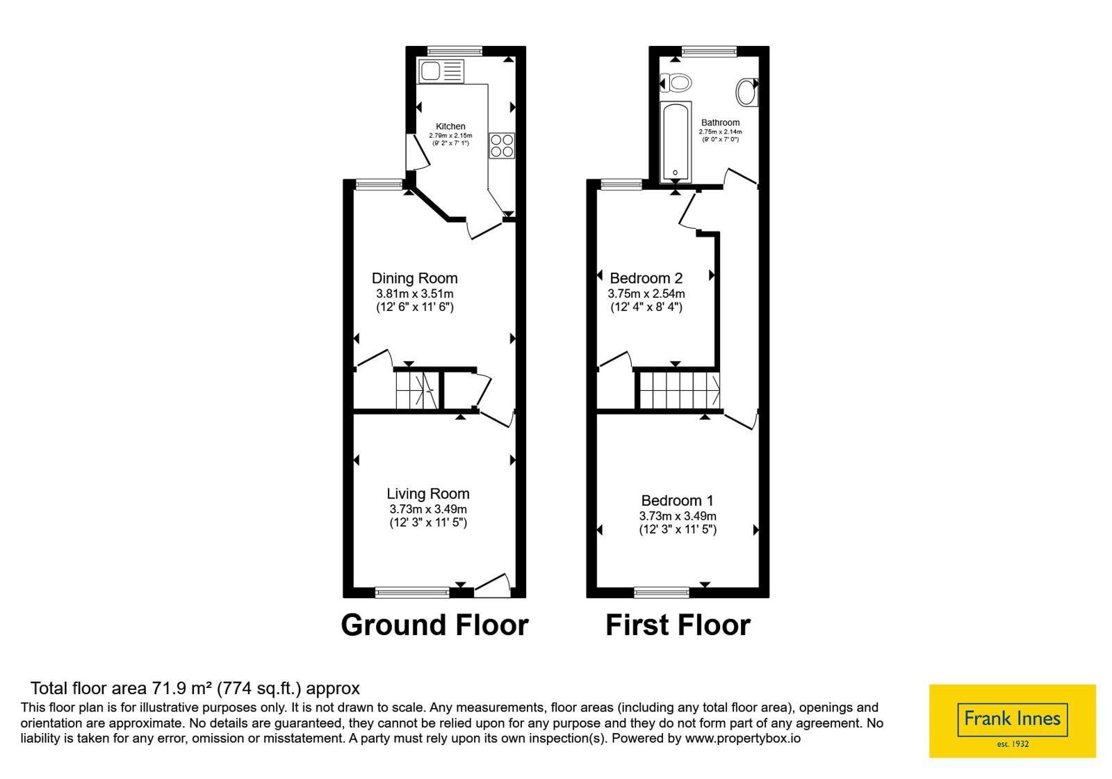 97, Cameron Road, Derbyshire floorplan