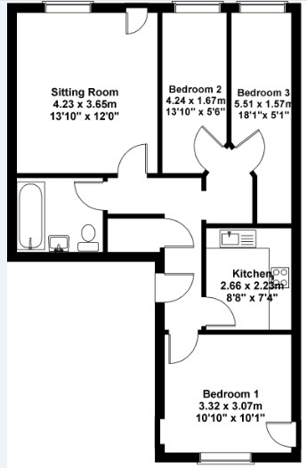 3 Bedrooms Flat to rent in Yeaman Place, Polwarth, Edinburgh EH11