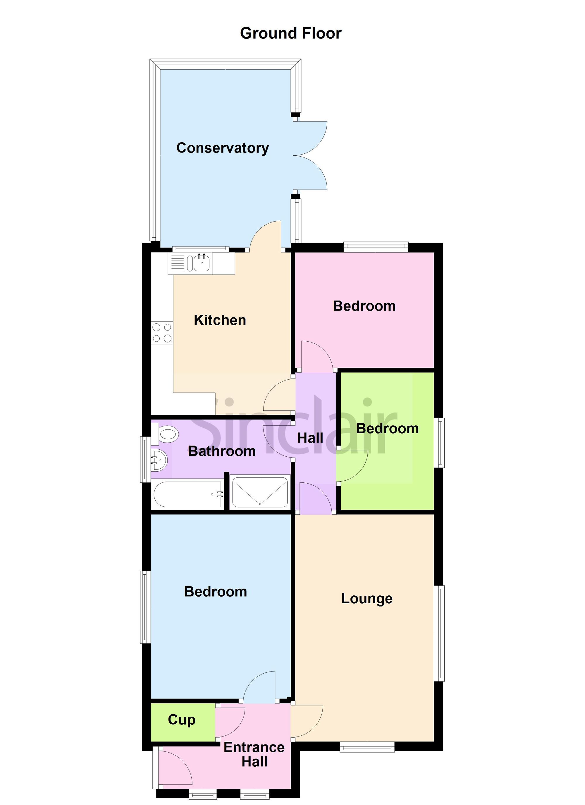 19 Carter Dale, Coalville floorplan