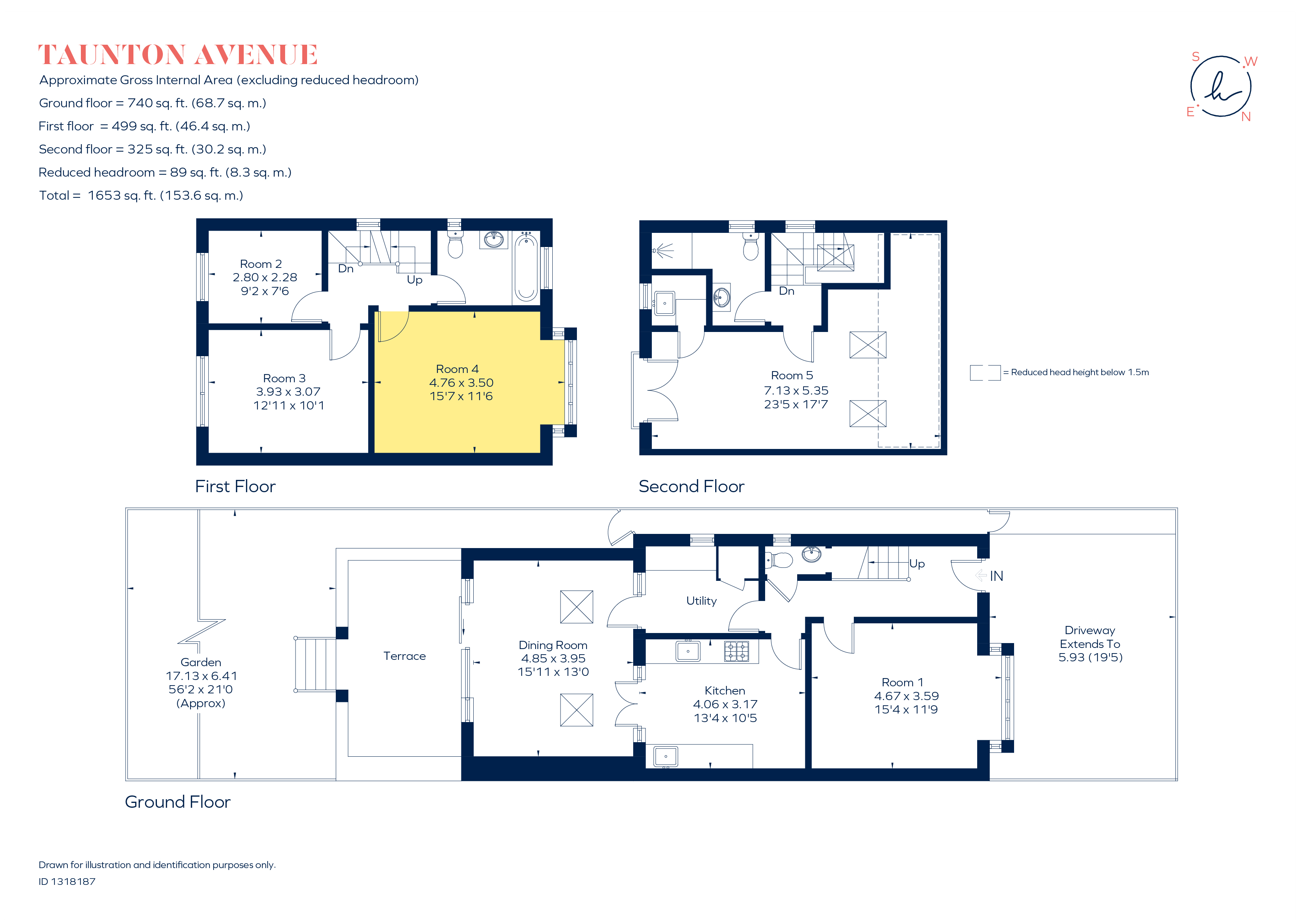 Room 4, 5, Taunton Avenue, Hounslow floorplan