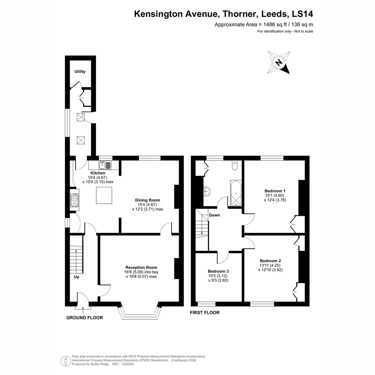 5, Kensington Avenue, Leeds floorplan