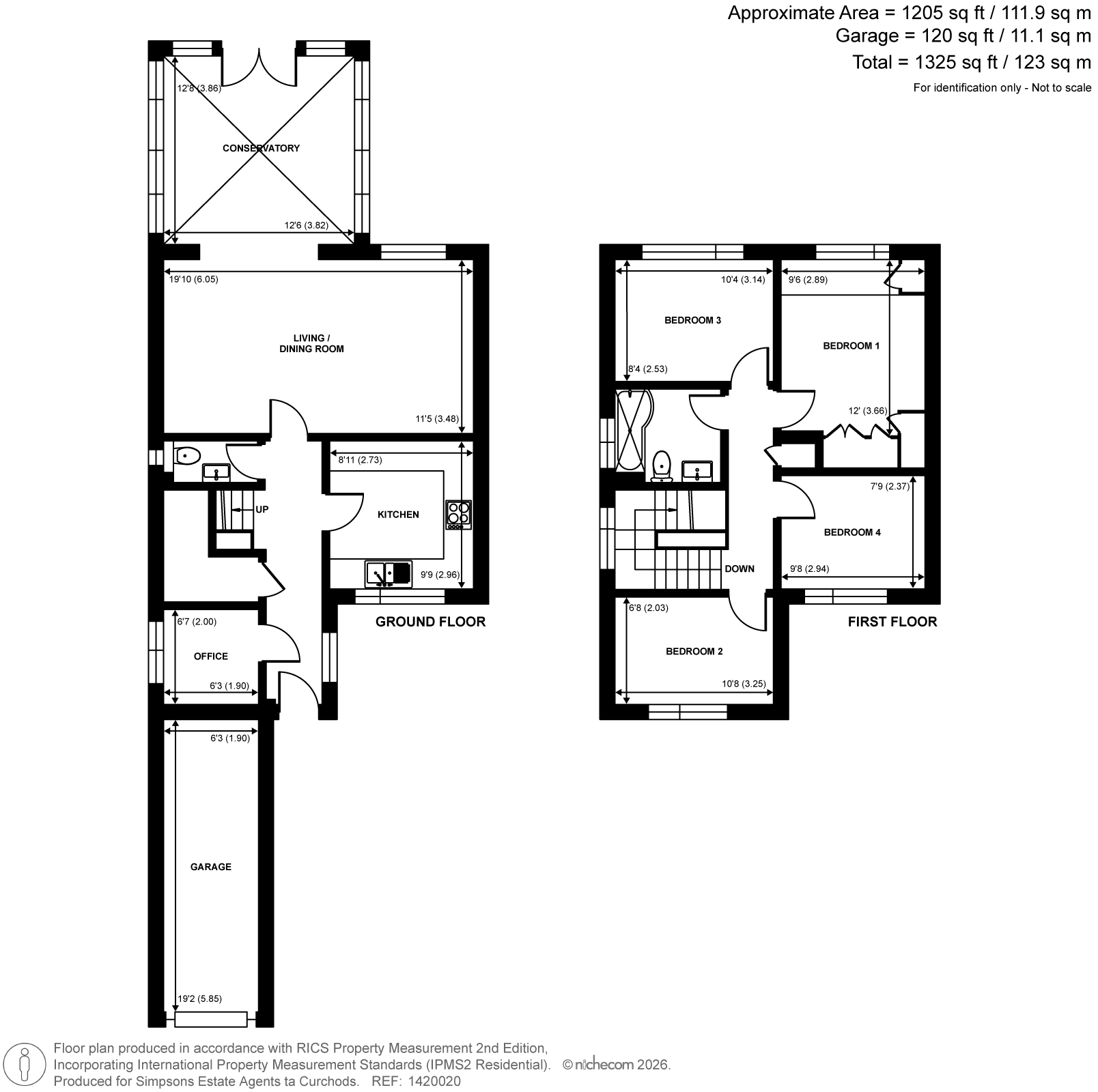 4, Marlborough Close, Walton-On-Thames floorplan