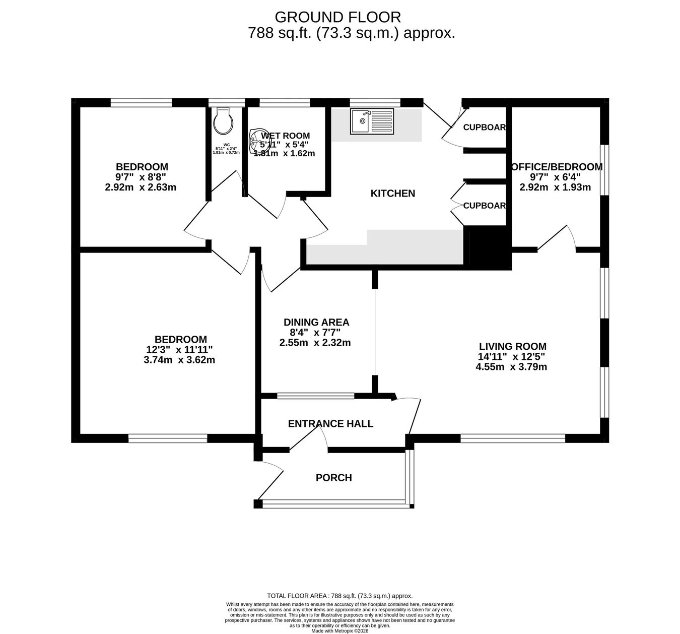 11, Sunnybank, Brecon floorplan