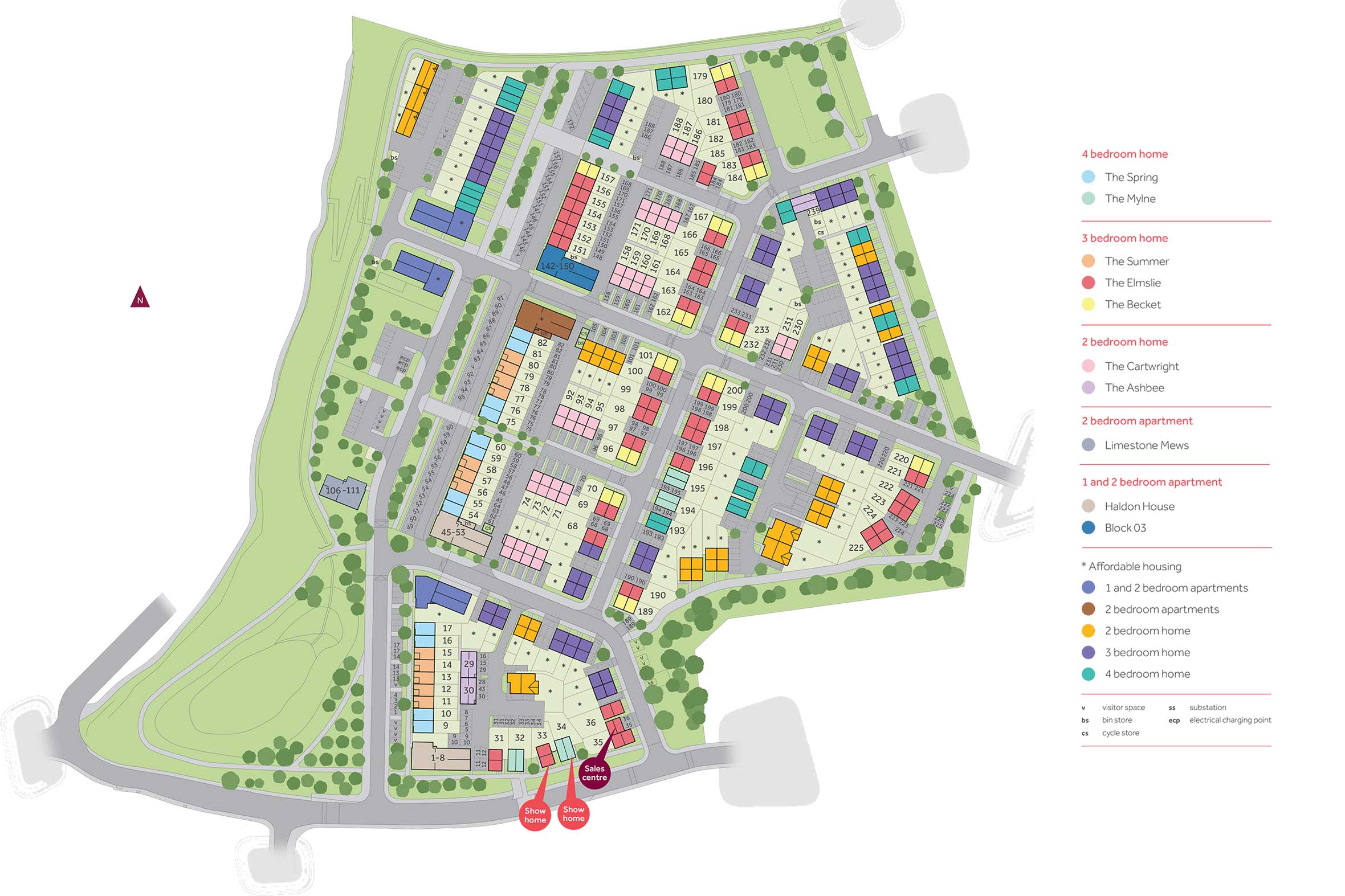 "The Cartwright" at Harrington Lane, Pinhoe, Exeter EX4, 2 bedroom end