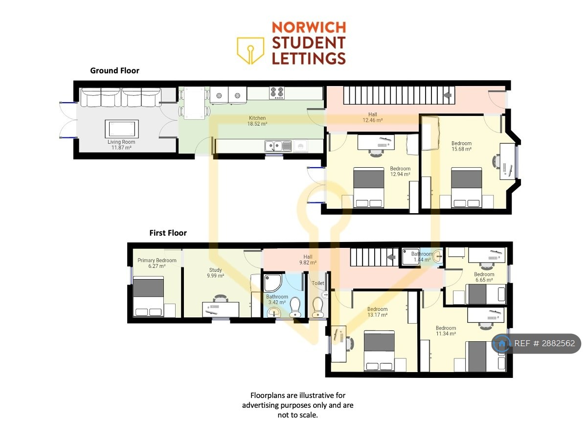307, Dereham Road, Norwich, NR2 floorplan