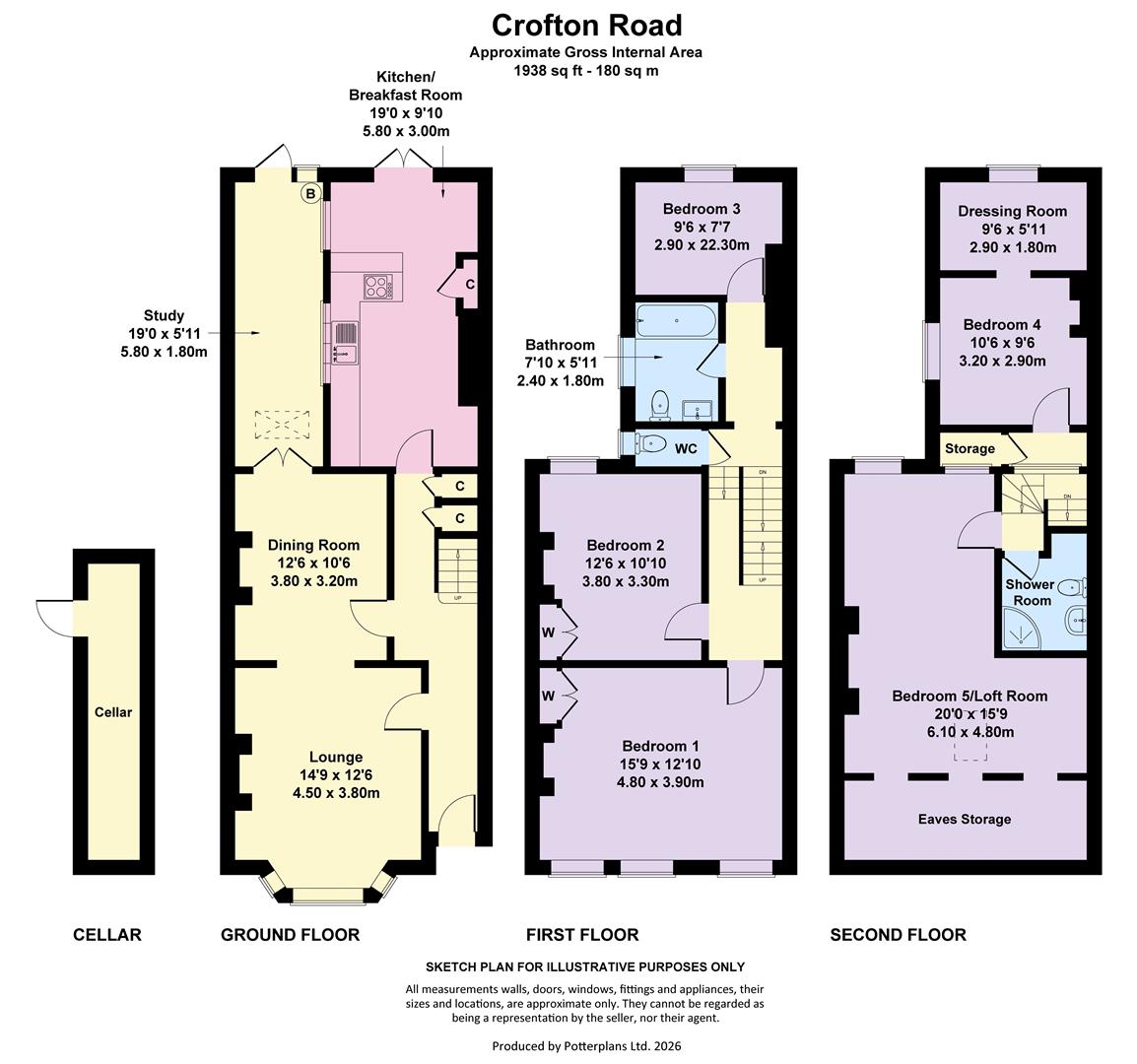 122, Crofton Road, London floorplan
