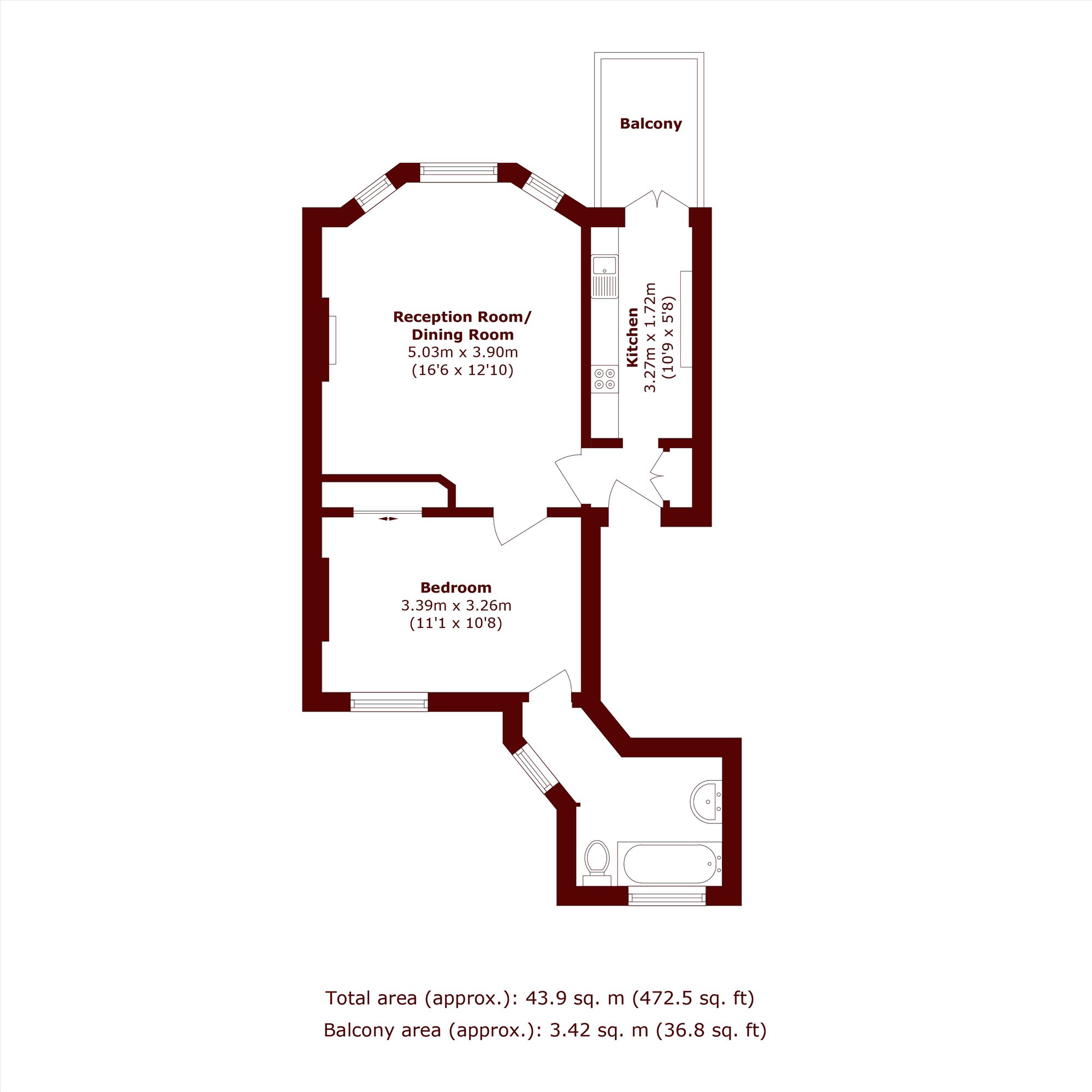 Comeragh Road, London floorplan
