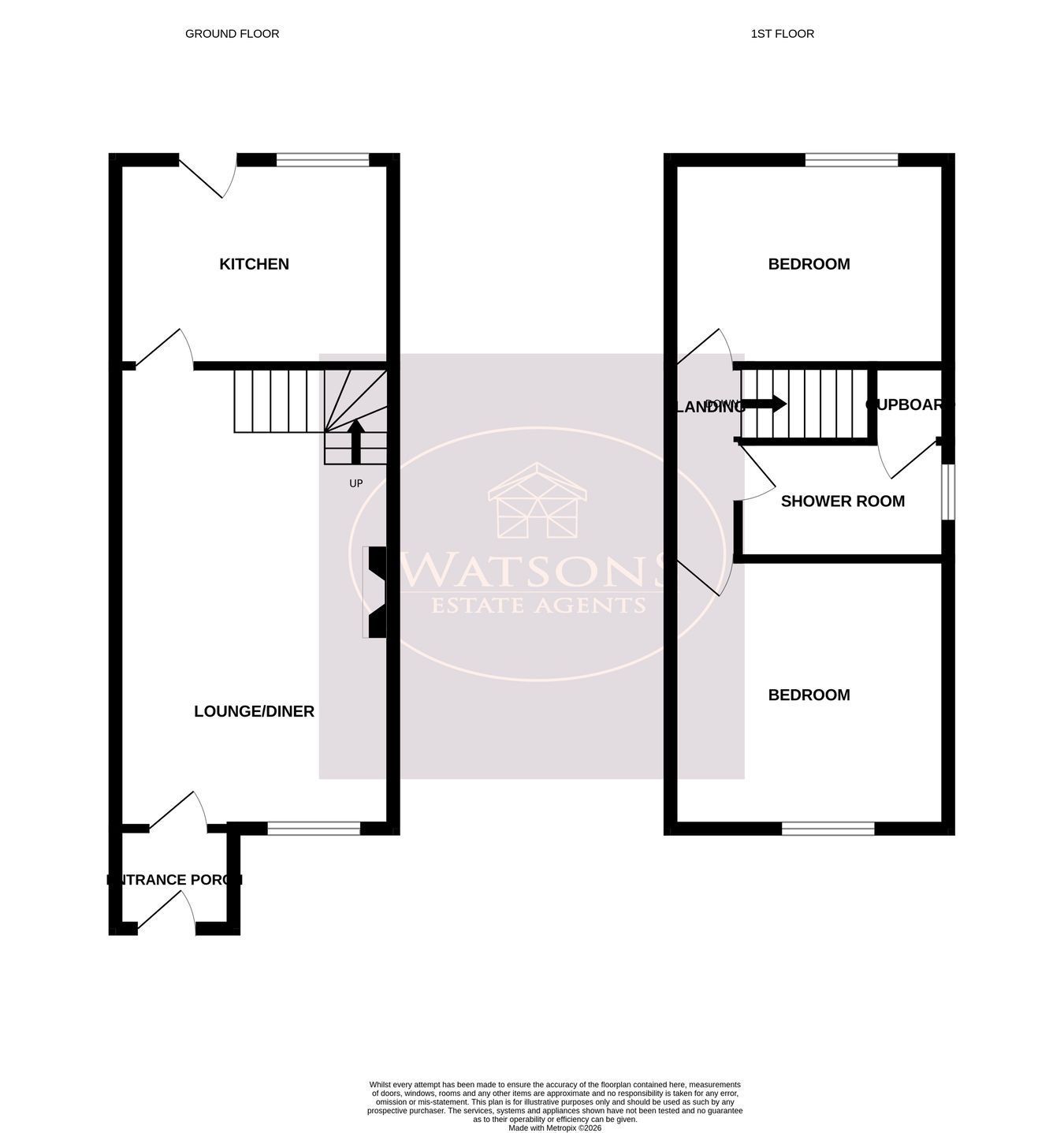 45, Hackworth Close, Nottingham floorplan
