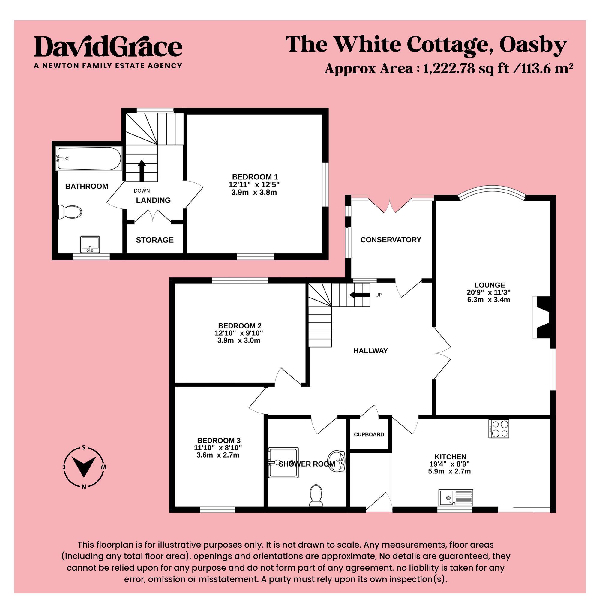 The White Cottage, Grantham floorplan