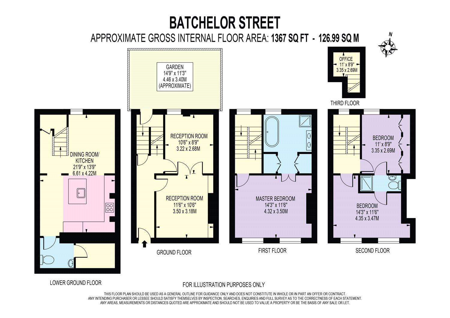 Batchelor Street, Islington, London N1, 3 bedroom terraced house for