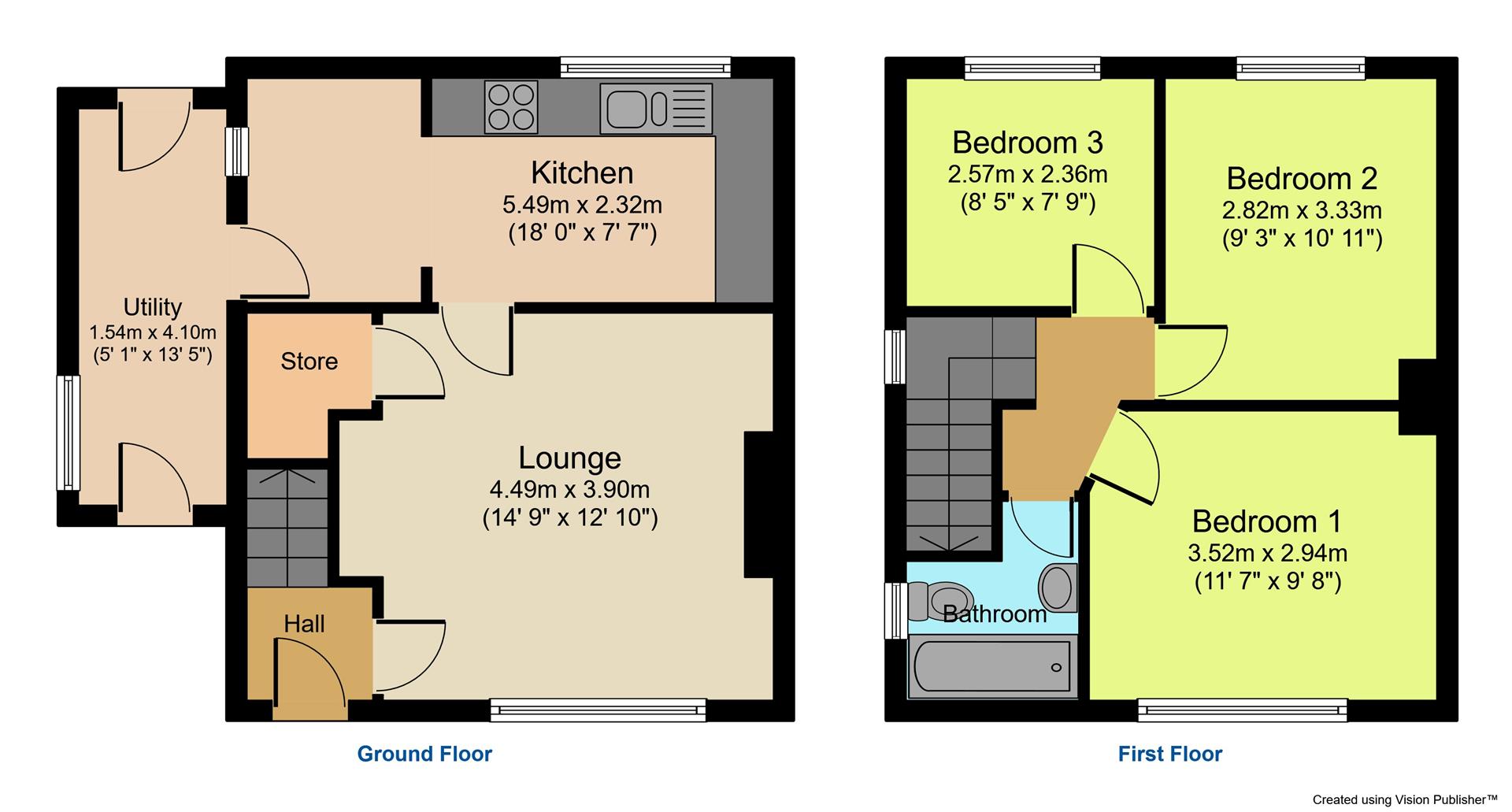 6, Thackeray Road, Bradford floorplan