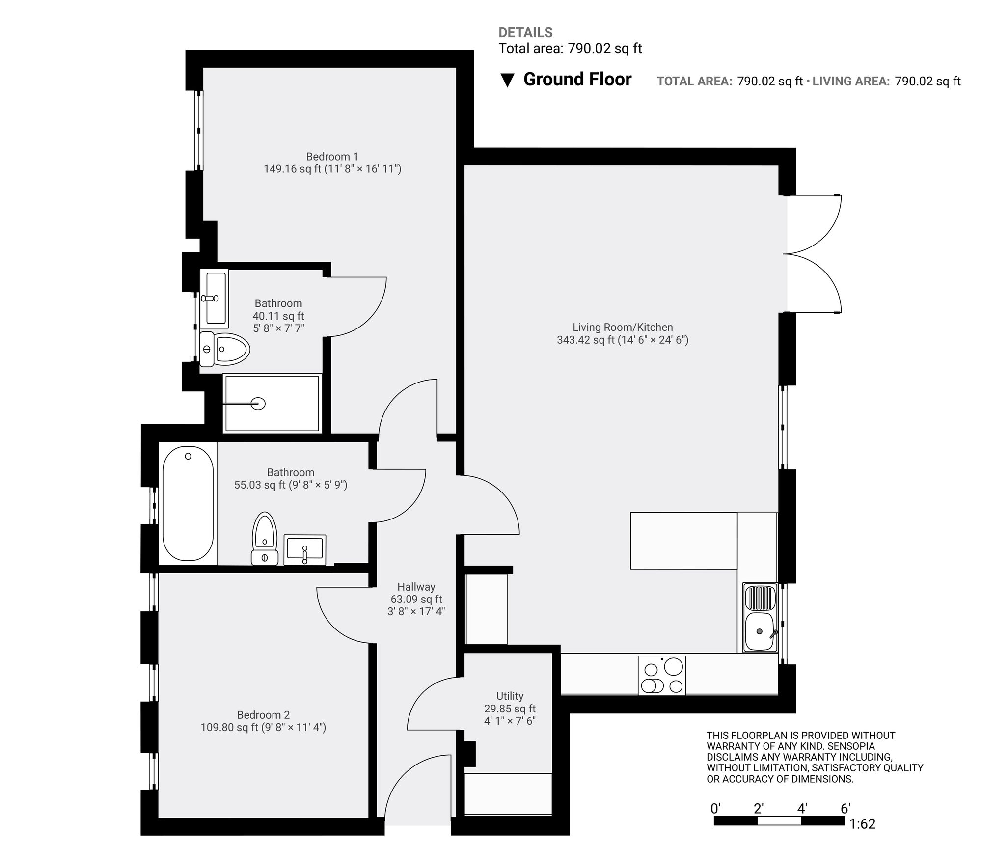 9 9 East Court, Carriage Spring Drive, Broomhill,, Sheffield floorplan