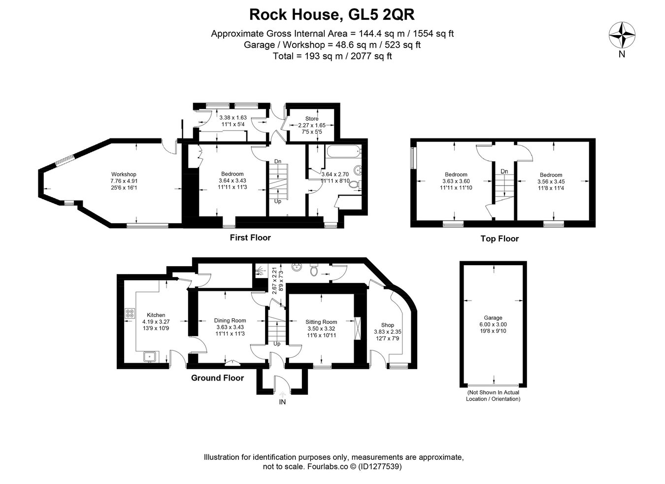 Rock House, Brimscombe Hill, Brimscombe floorplan