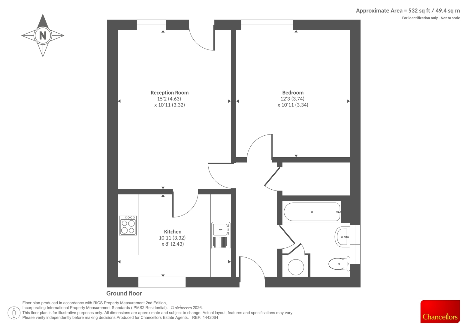 59, Coronation Square, Reading floorplan