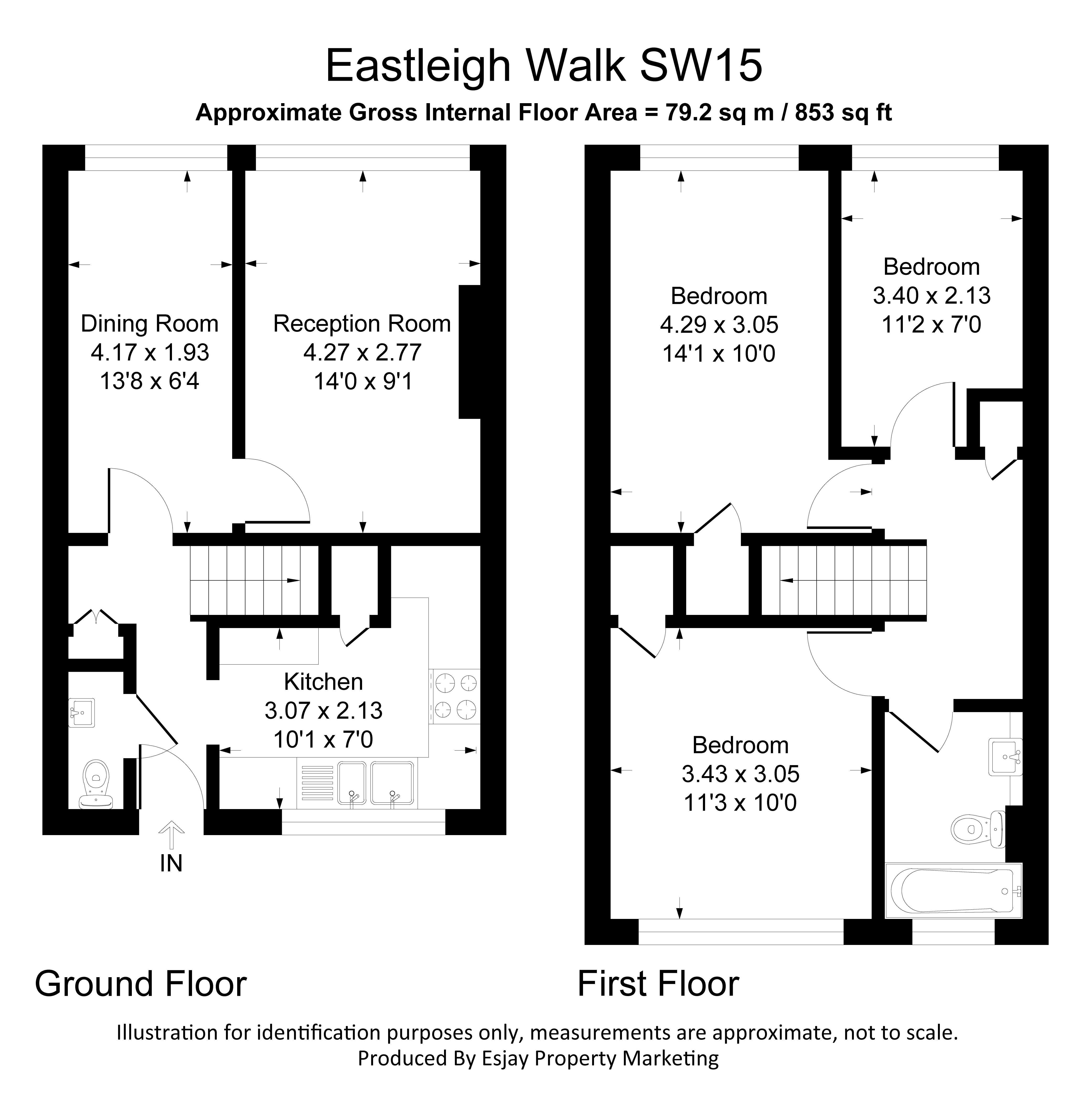 2, Eastleigh Walk, Roehampton floorplan