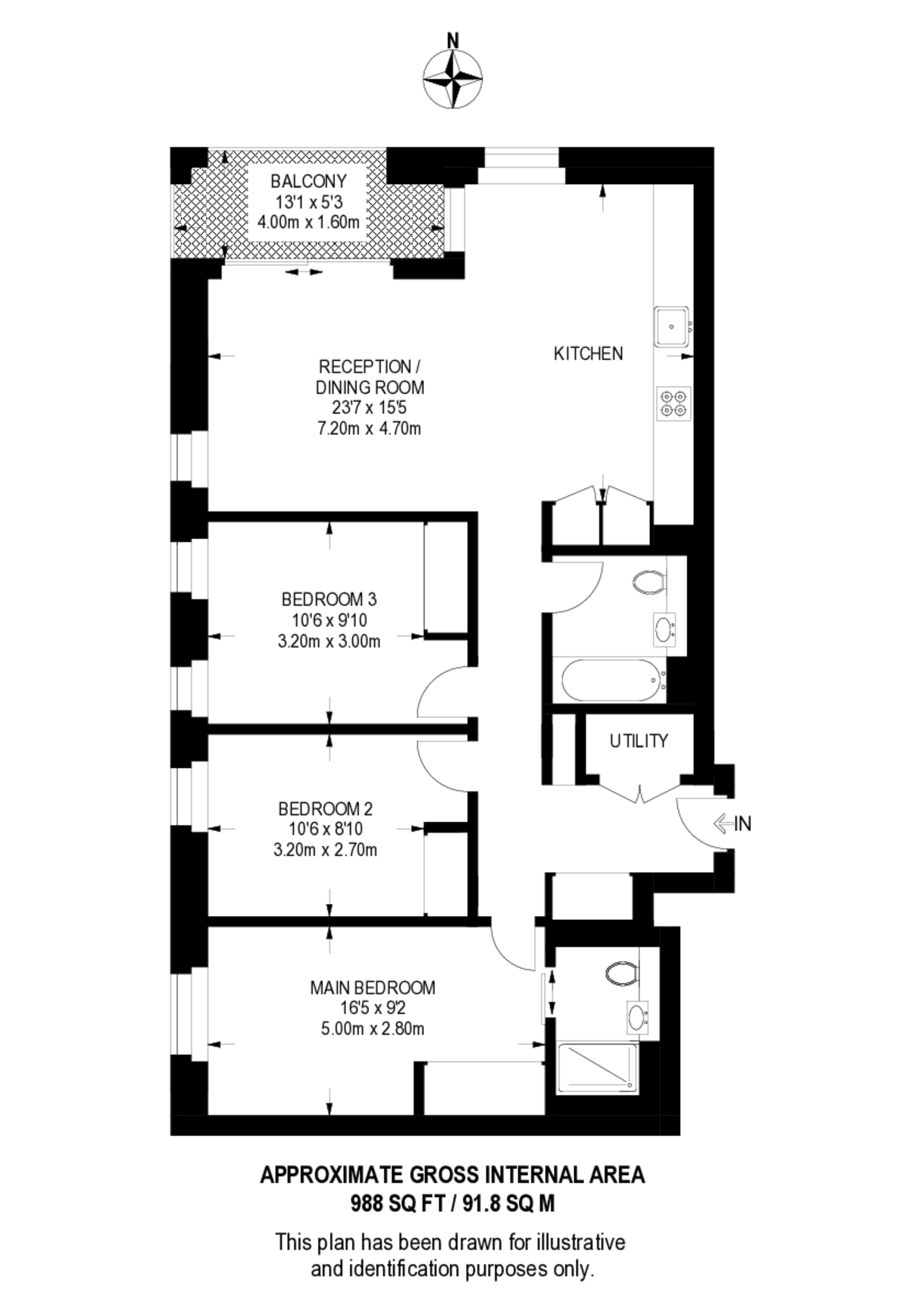 Heart of Hale Lane, Tottenham floorplan
