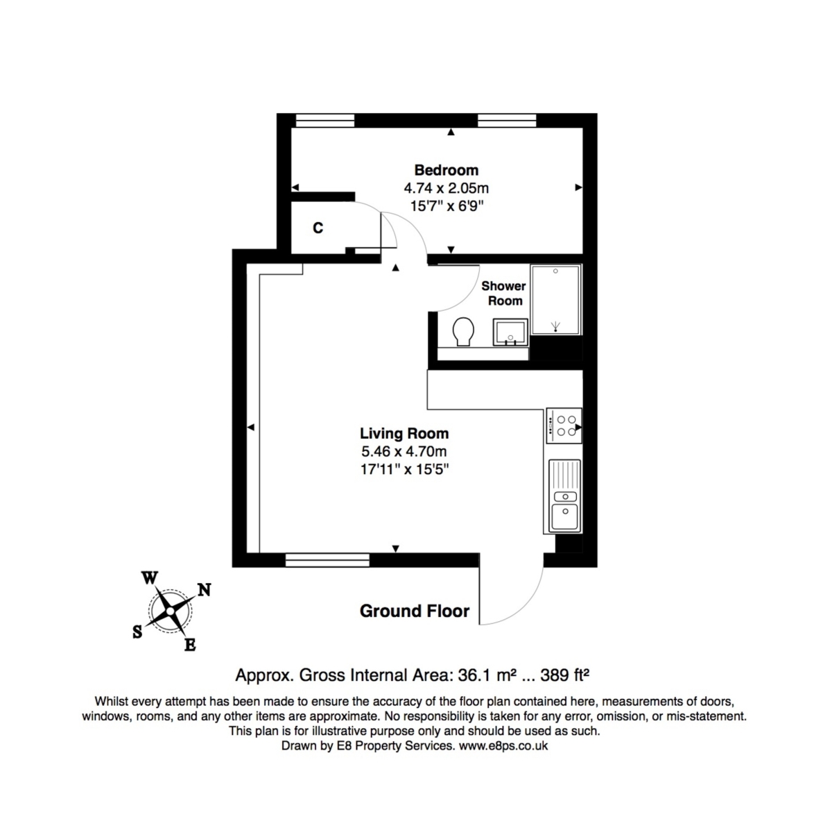 63, The Old Gaol, Abingdon floorplan