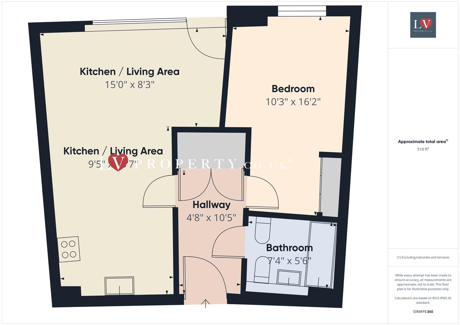 40, Lincoln Apartments, 3, Lexington Gardens, West Midlands floorplan