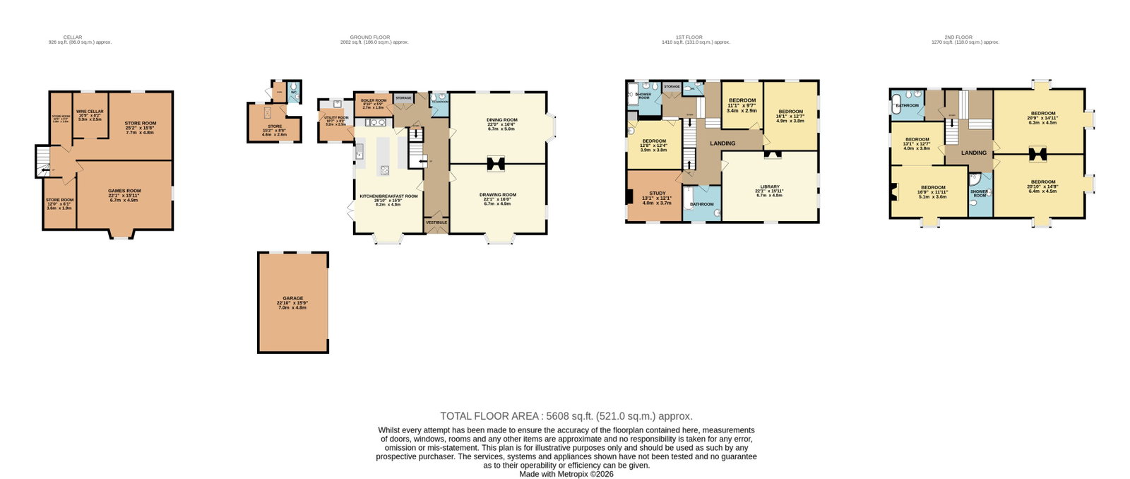 Holmhurst, 7 Orchard Road, Malvern floorplan