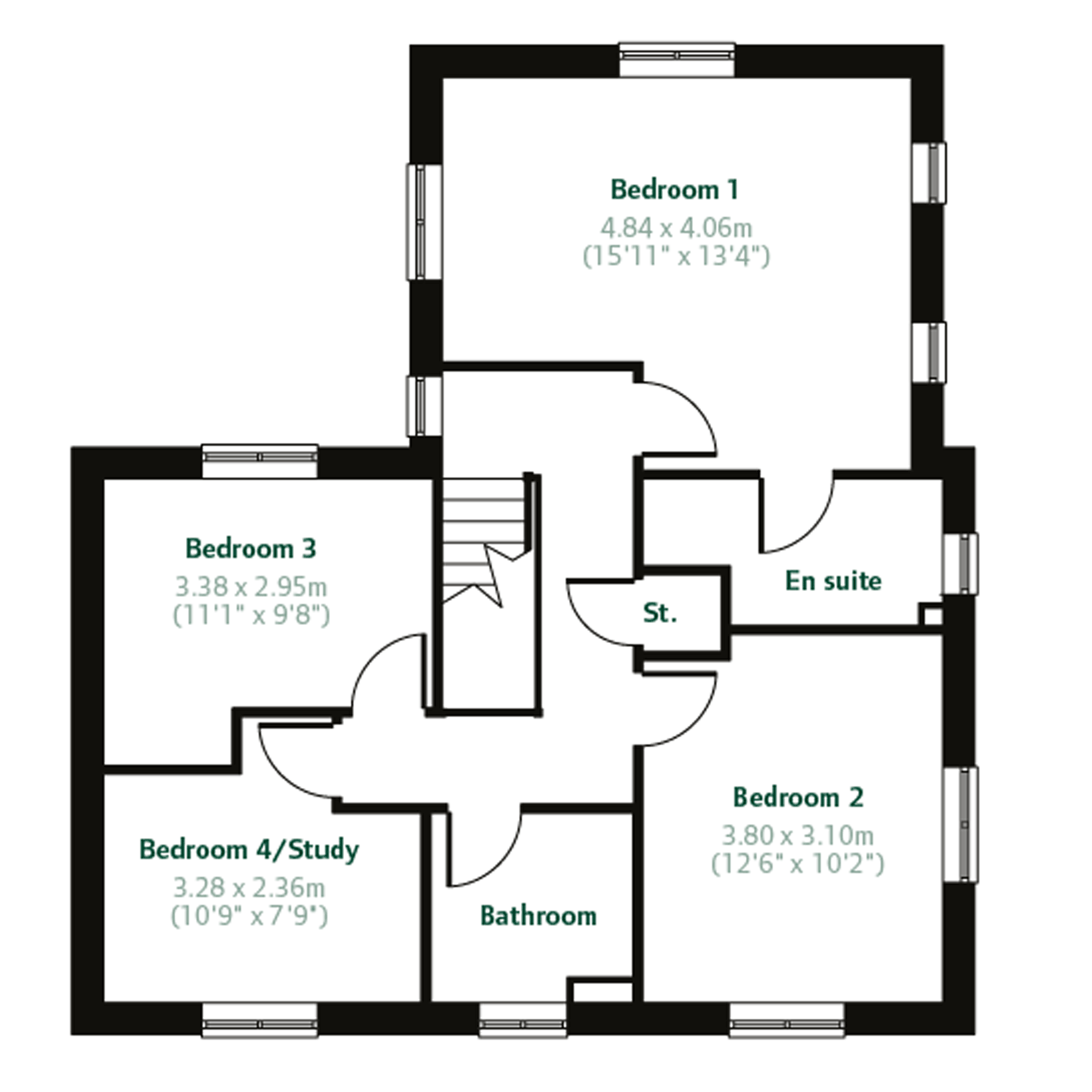 "The Foxford" at St. Andrews Road, Malvern Link WR14, 4 bedroom