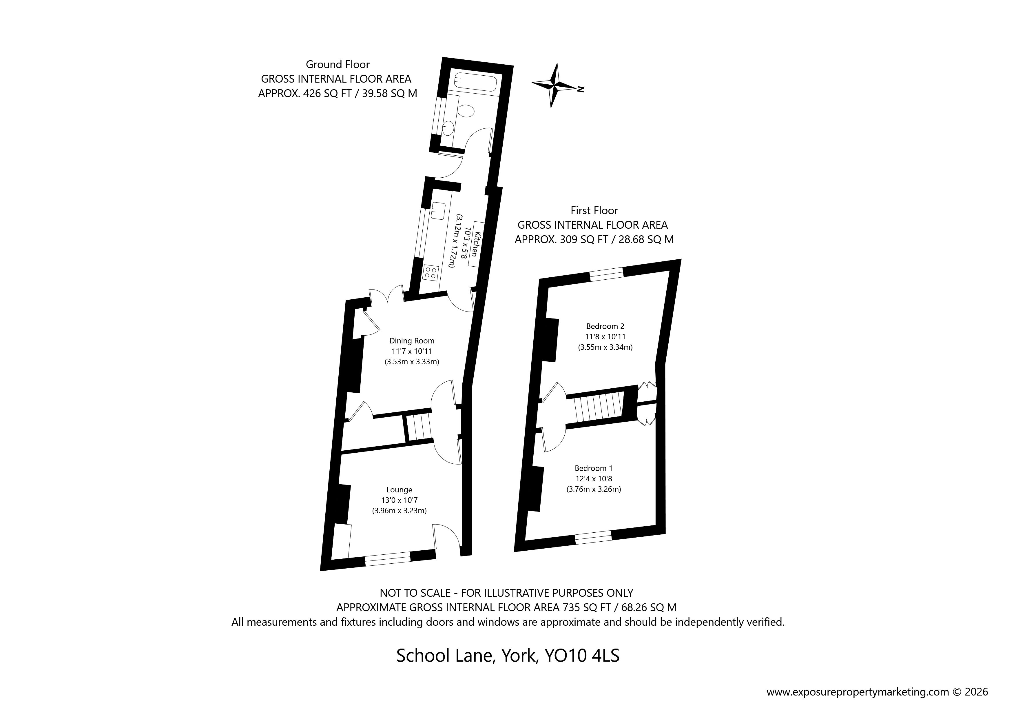6, School Lane, York floorplan