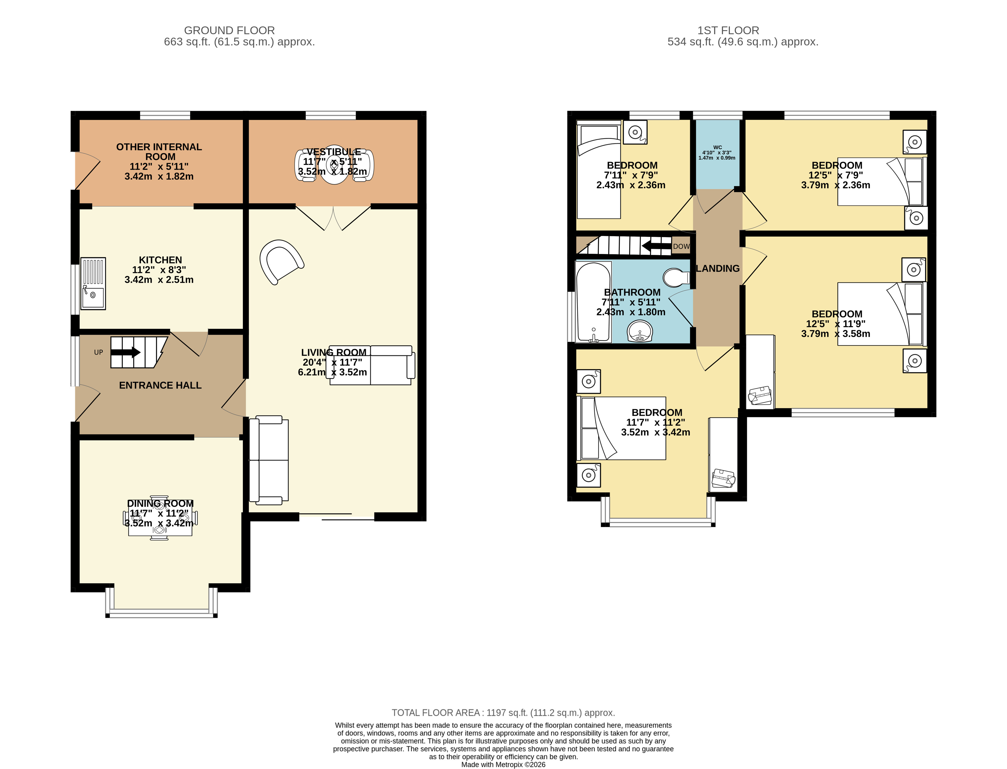 21, Second Avenue, East  Yorkshire floorplan