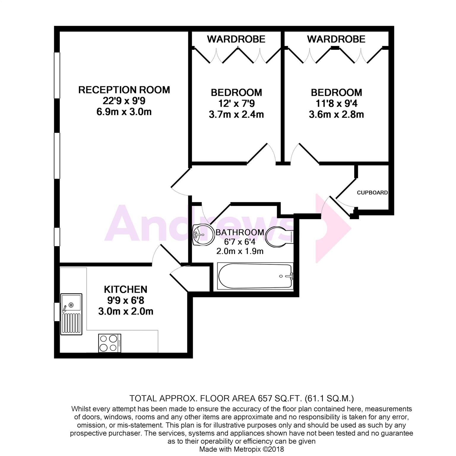 2 Bedrooms Flat to rent in Keswick Broadway, London SW15