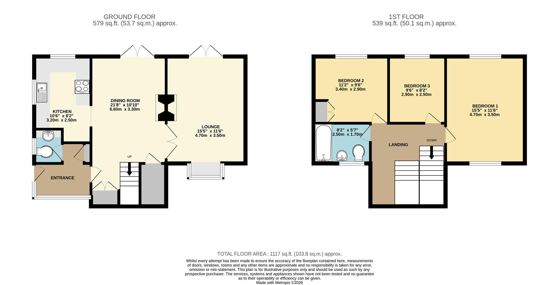 1 Dimlington Road, Easington floorplan