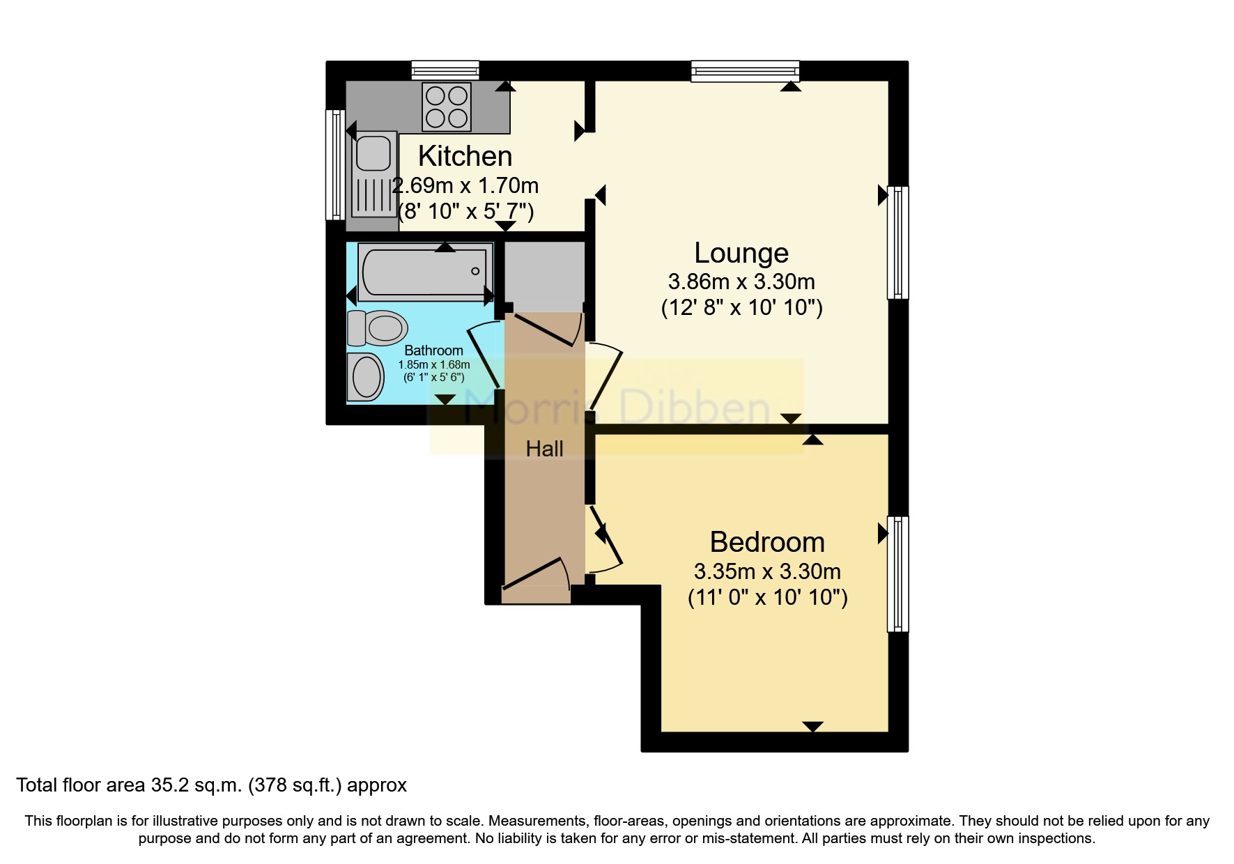 Flat 14,, Norfolk Mews, Hayling Island floorplan