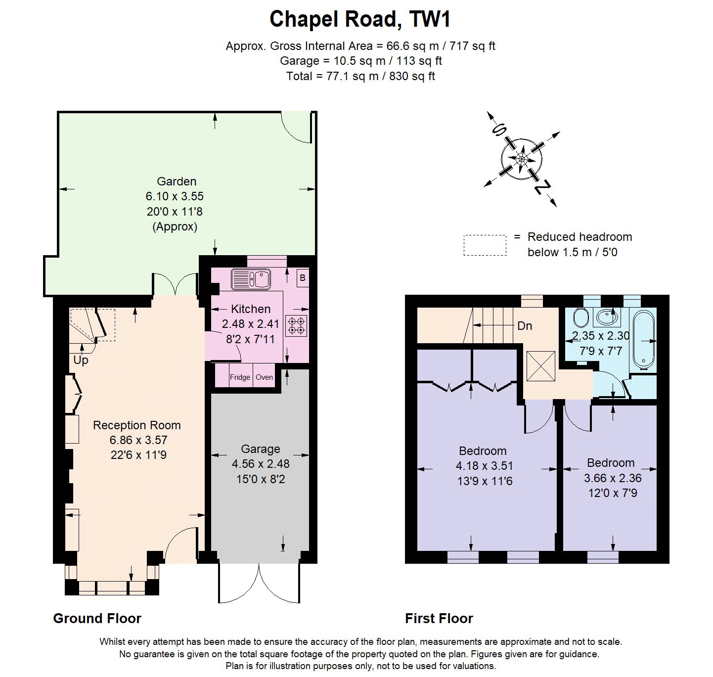 2 Bedrooms Terraced house for sale in Chapel Road, Twickenham TW1