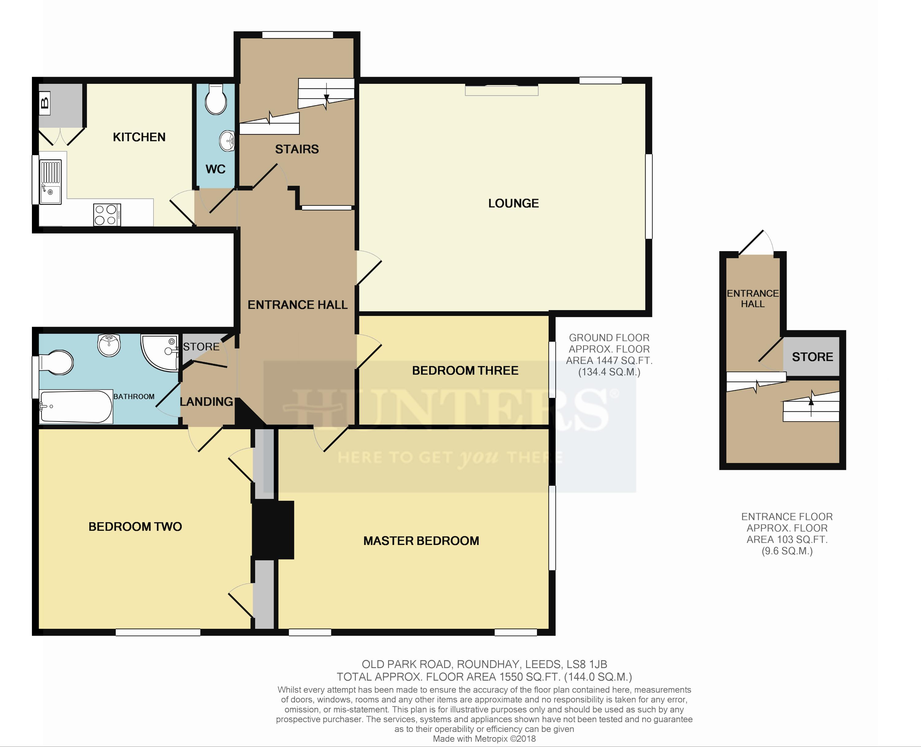 2 Bedrooms Flat to rent in 77 Old Park Road, Roundhay, Leeds LS8