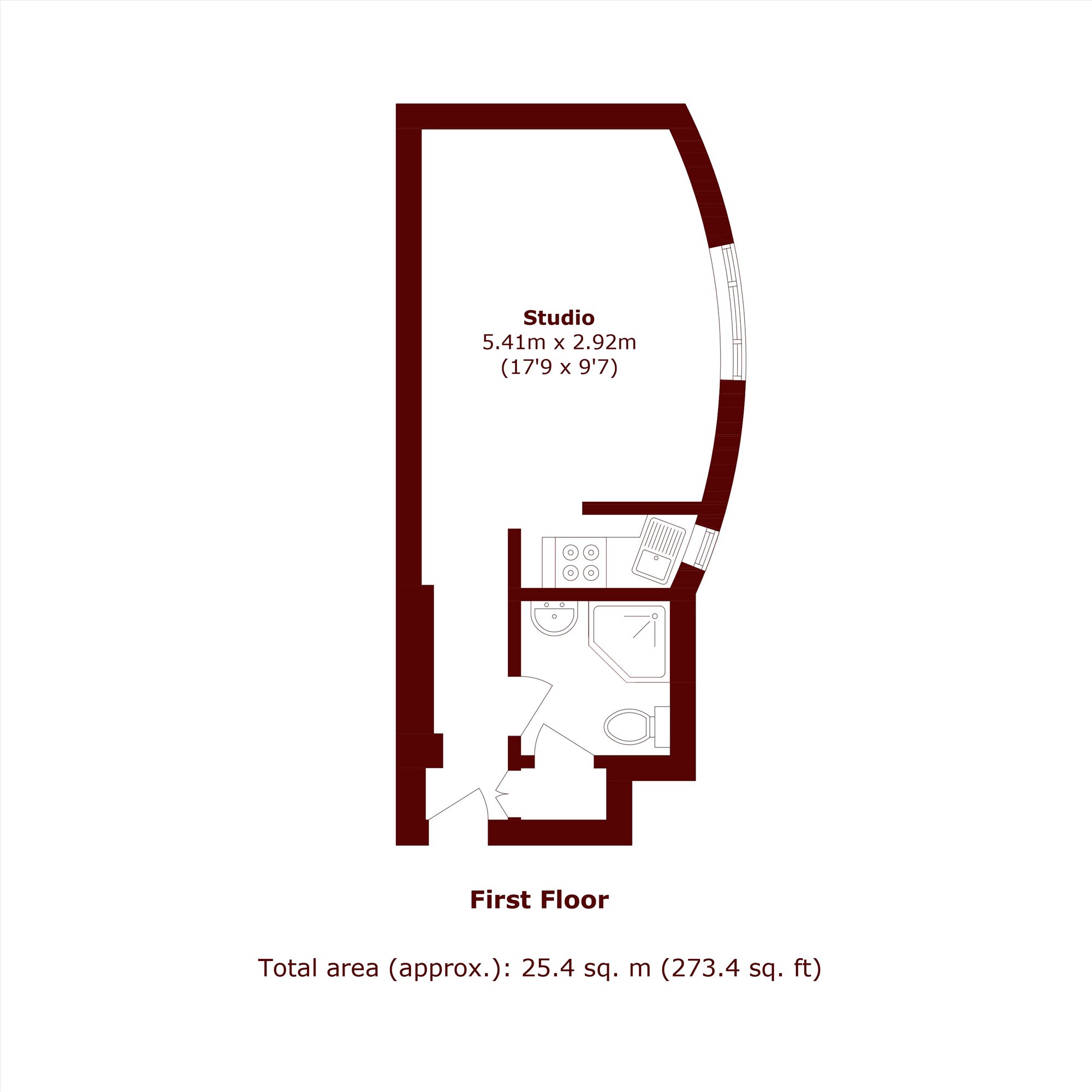 Flat 3, 107, Gloucester Terrace, London floorplan