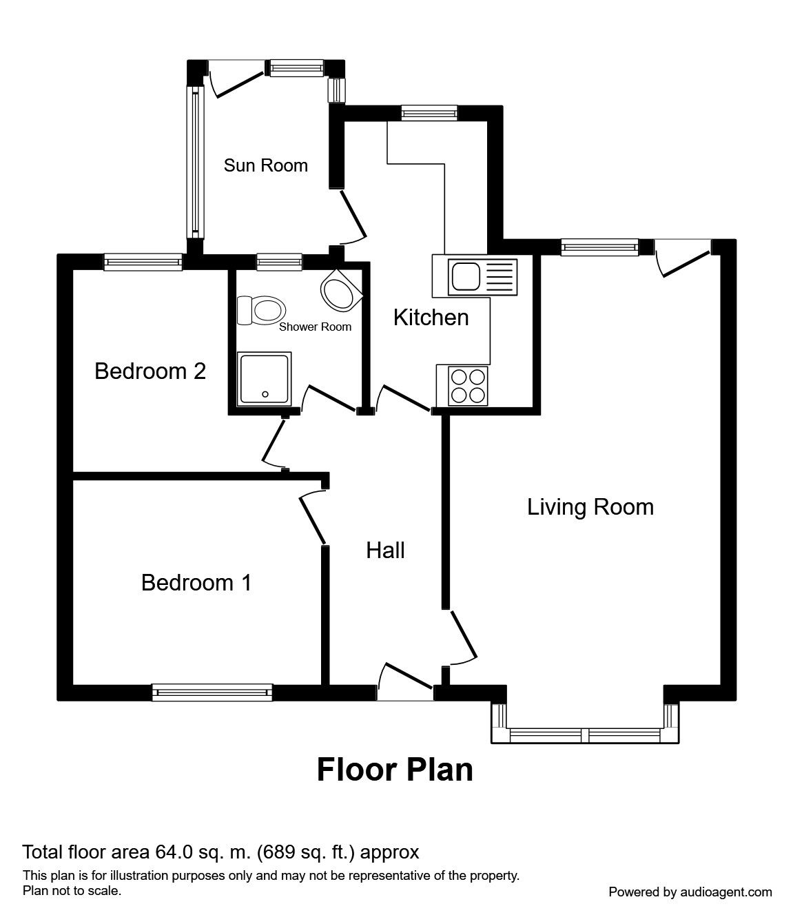 2 Bedrooms Bungalow for sale in Moorhey Crescent, Penwortham, Preston PR1