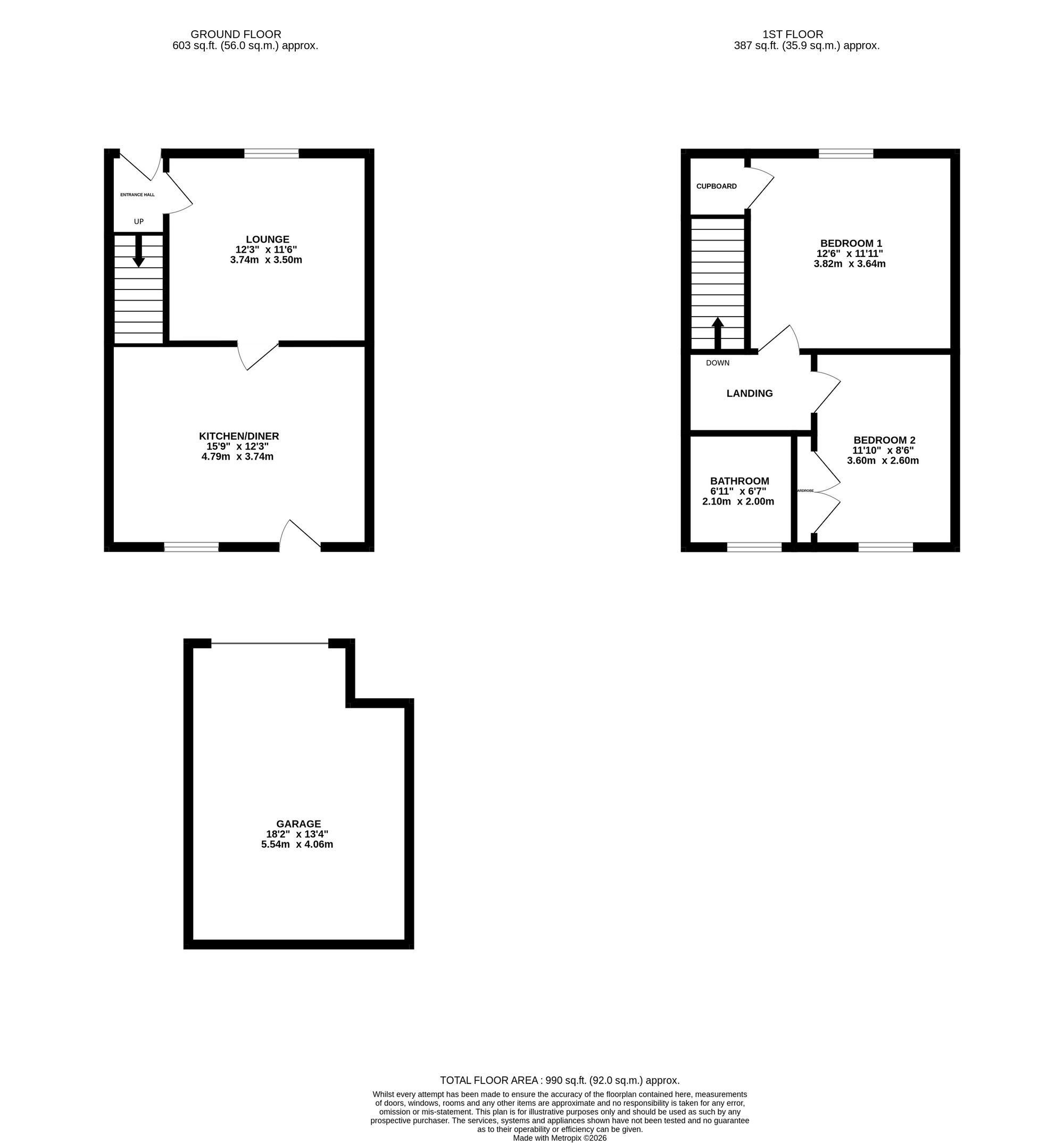 166 High Street, Auchterarder floorplan