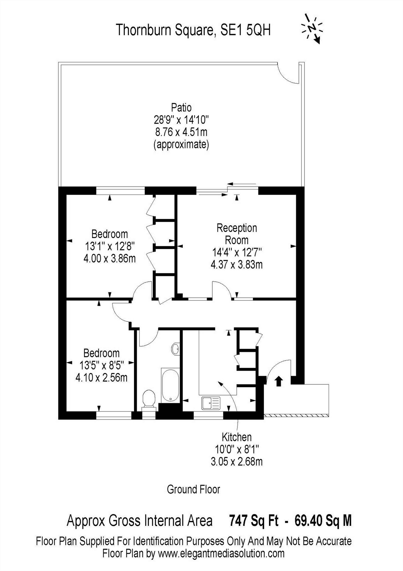 2 Bedrooms Flat to rent in Thorburn Square, Bermondsey, London SE1