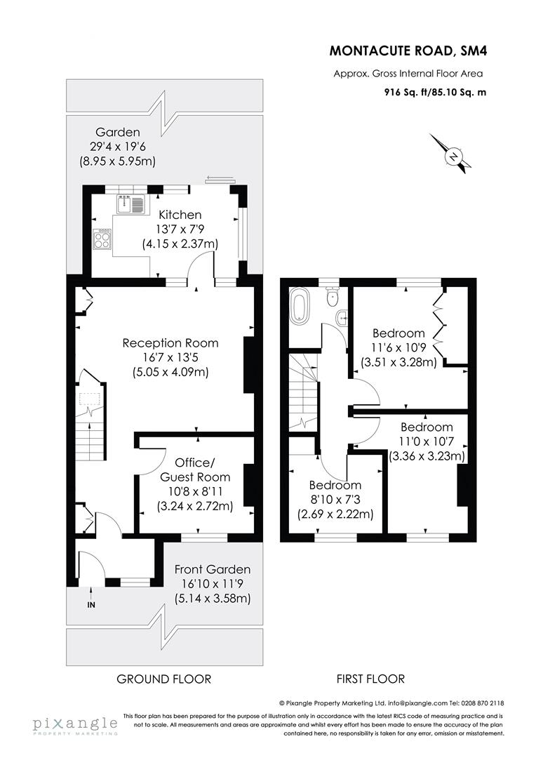 100, Montacute Road, Morden floorplan
