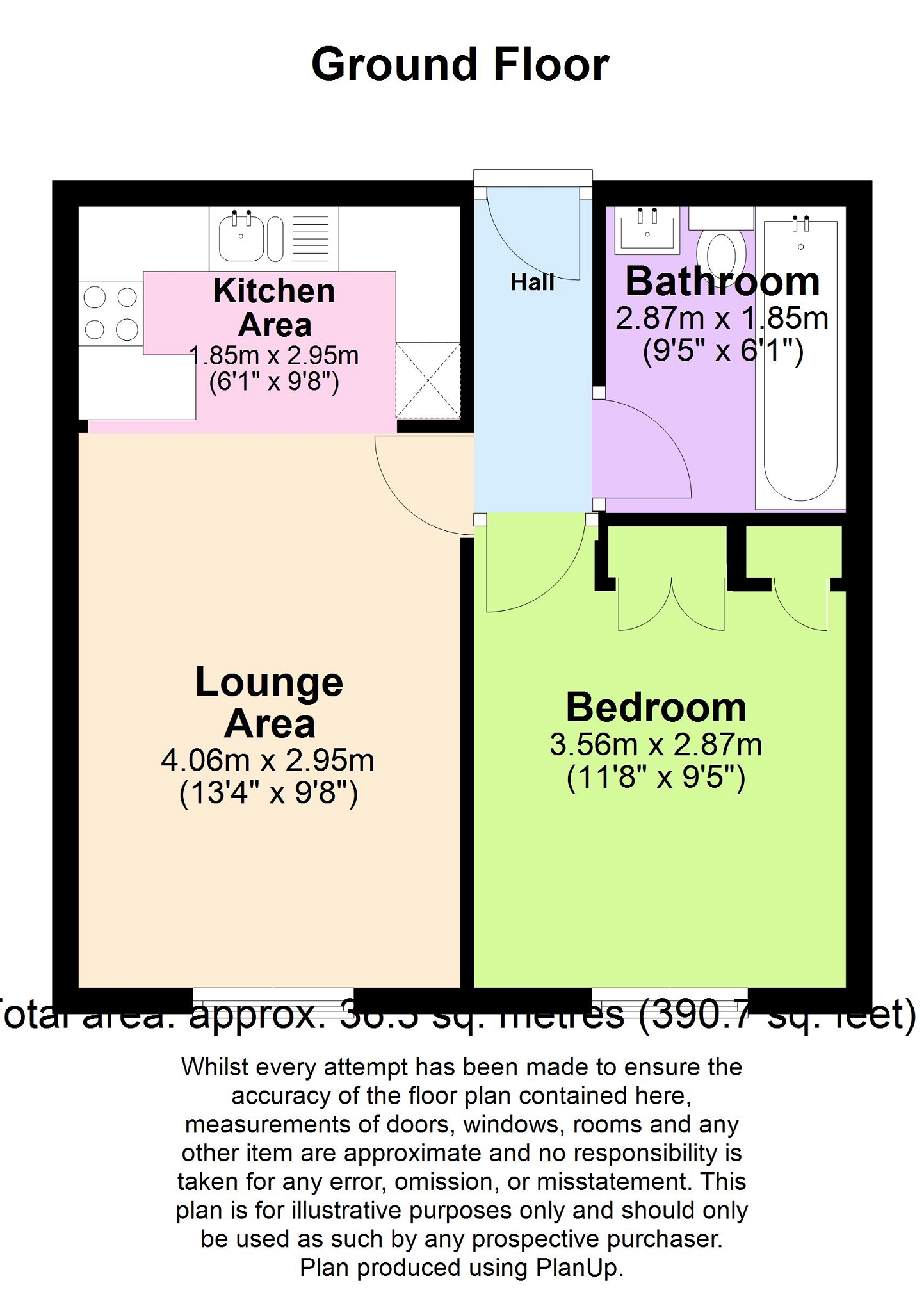 6 Rodings Court, 134 The Avenue, Highams Park floorplan