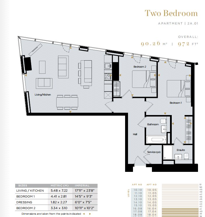 B32.04 Deansgate Square,, East Tower Deansgate Square, Manchester floorplan