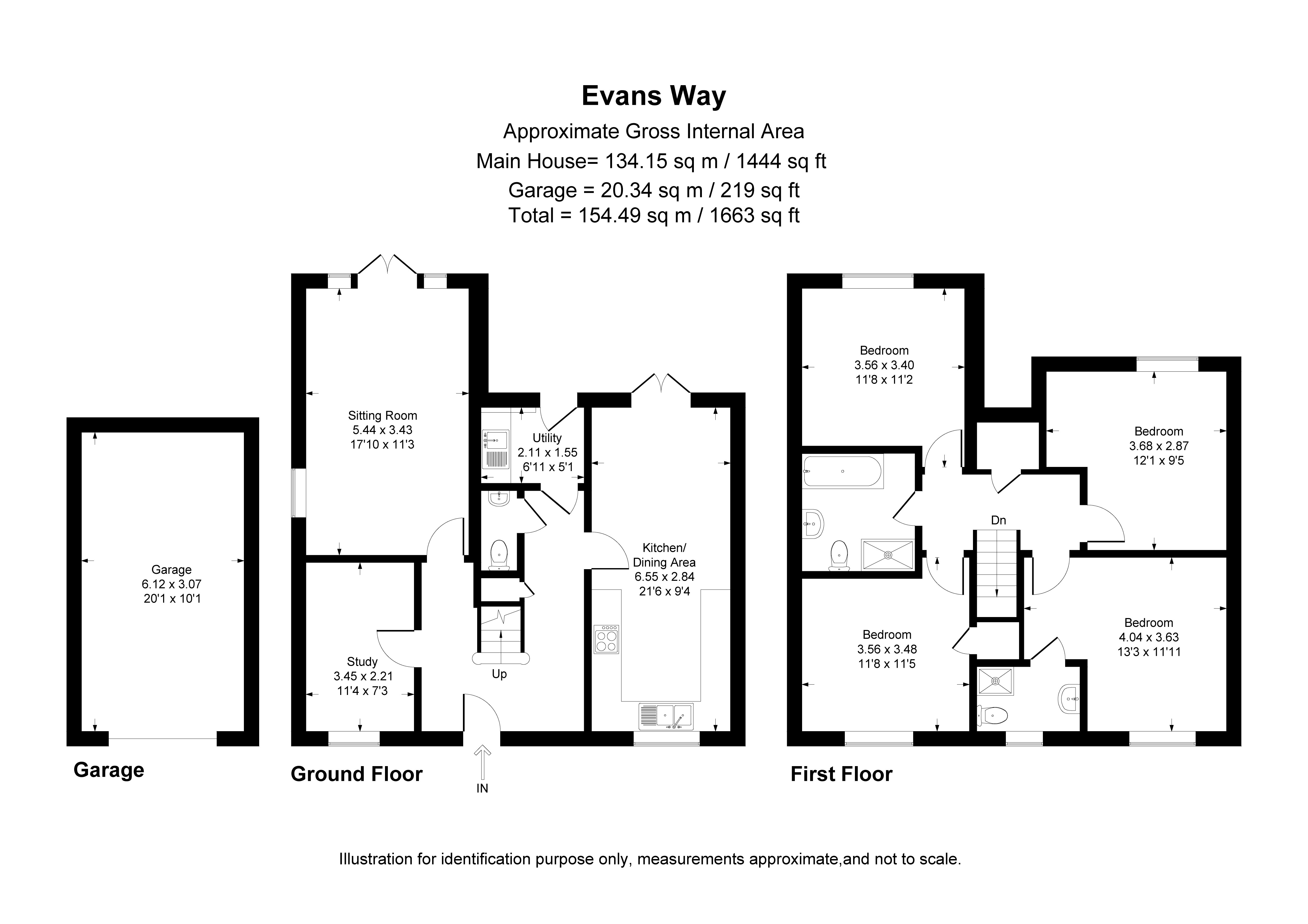 55, Evans Way, Oxfordshire floorplan