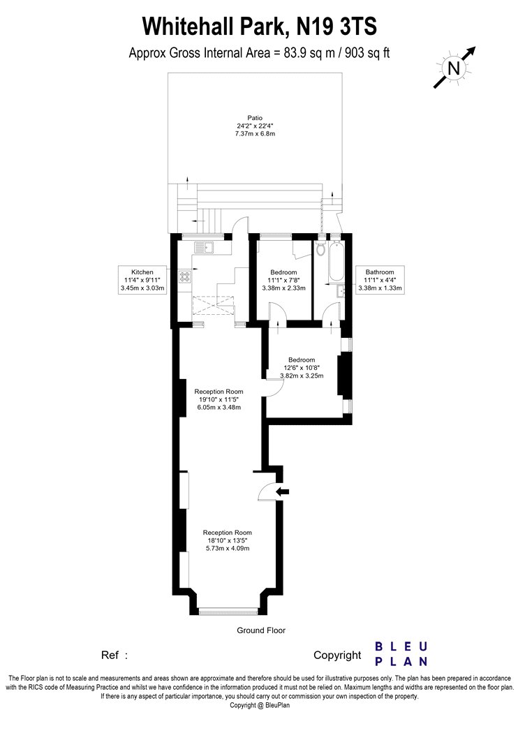 Whitehall Park, London floorplan