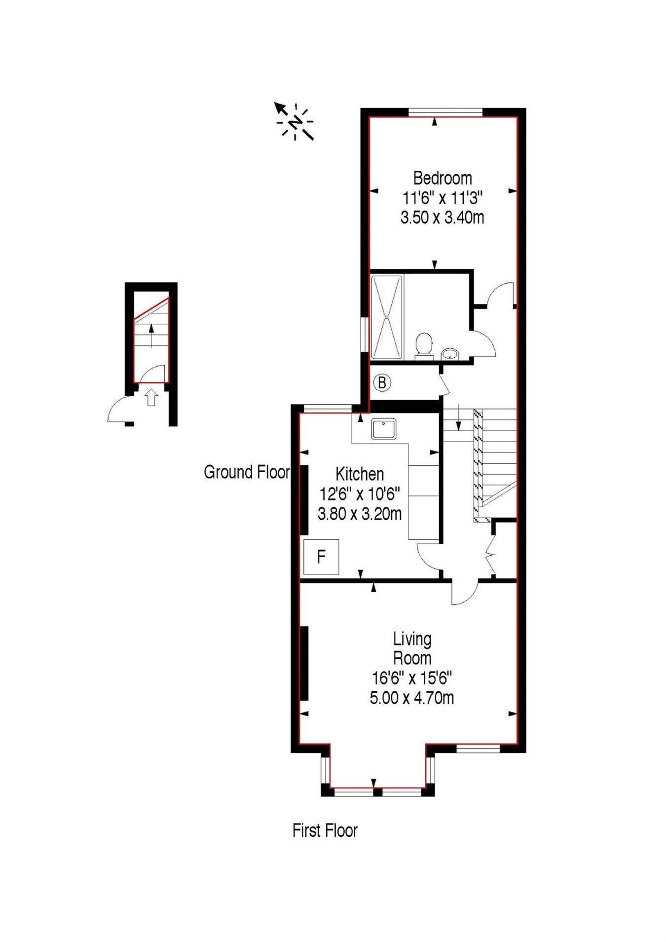 Apartment 18B, Wendover Road, London floorplan