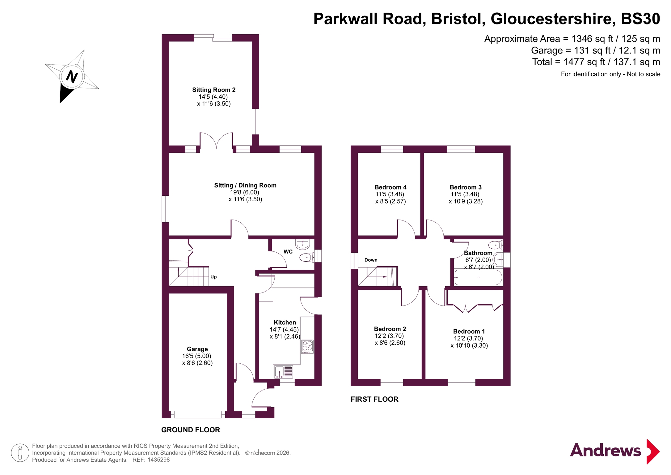 44, Parkwall Road, Gloucestershire floorplan